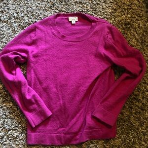 J. Crew Pink Crew Neck Sweater Soft Knit Classic